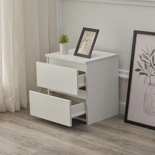 ALPHA – Table de chevet 2 tiroirs