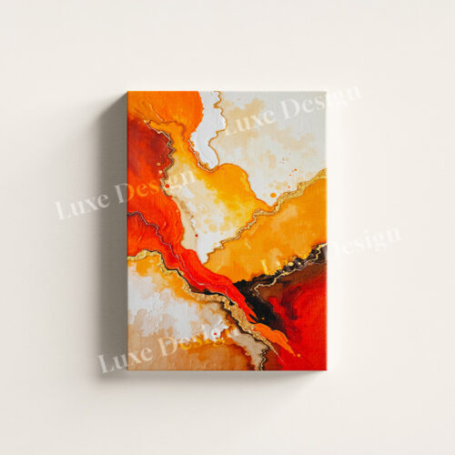 Tableau Décoratif sur Toile – Abstrait chaude