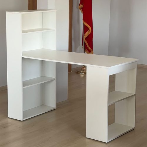 COMBO — Bureau avec bibliothèque et niches de rangement