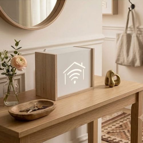 WIBOX — Cache box internet design maison